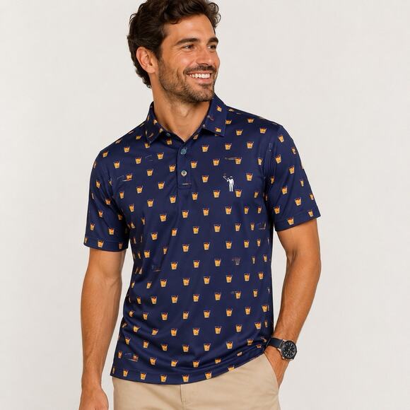 William Murray Golf Other - William Murray Golf Polo Shirt Men’s Size Medium Short Sleeve Old Fashion Navy
